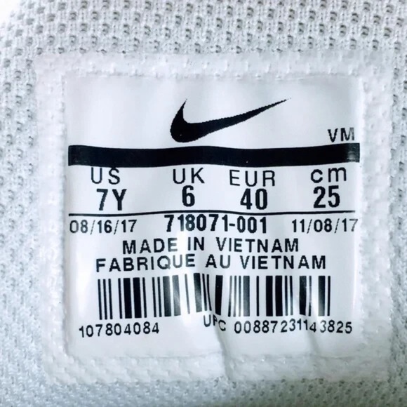 Nike Air Max Plus GS Womens Sneaker Cushioned Pure Platinum Sz 7 Y / 8.5 Womens - Picture 9 of 11